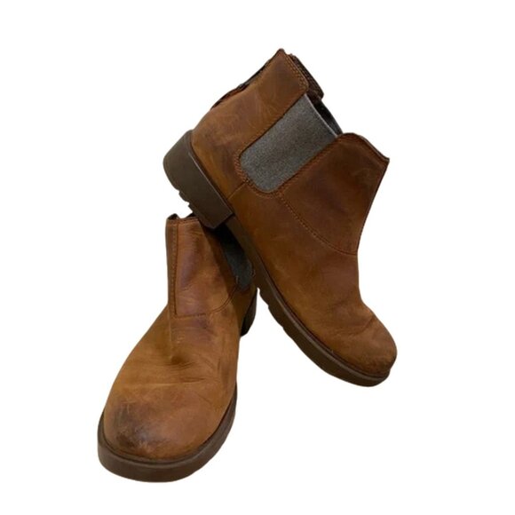 Sorel Brown Suede Chunky Ankle Boots Chukka 9.5 - Picture 1 of 8